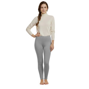 Pack of 1 Pcs ( Grey Color) Women Basic Solid Color Cotton Full Length Leggings